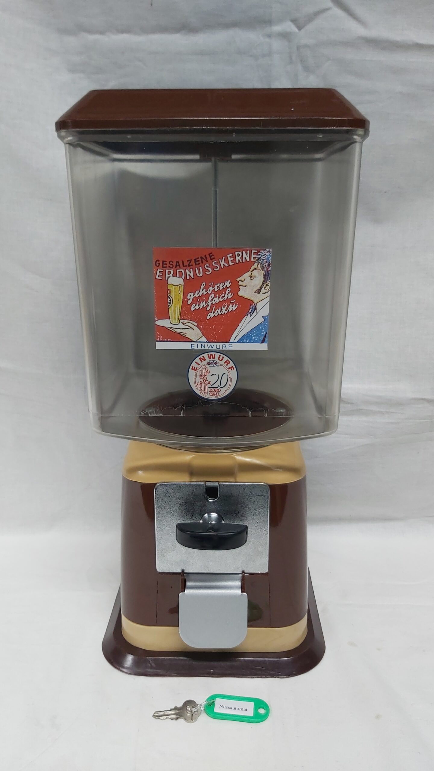 Erdnussautomat 20 Cent Einwurf Nussglocke Nussautomat