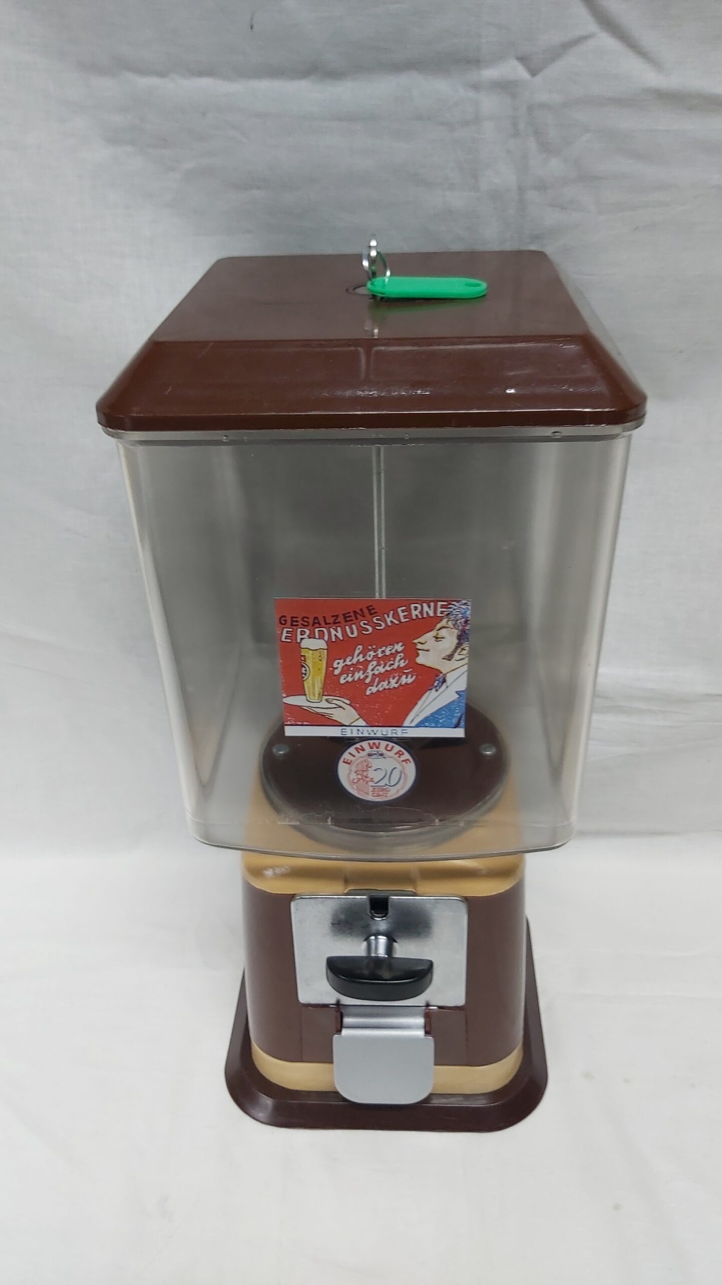 Erdnussautomat 20 Cent Einwurf Nussglocke Nussautomat