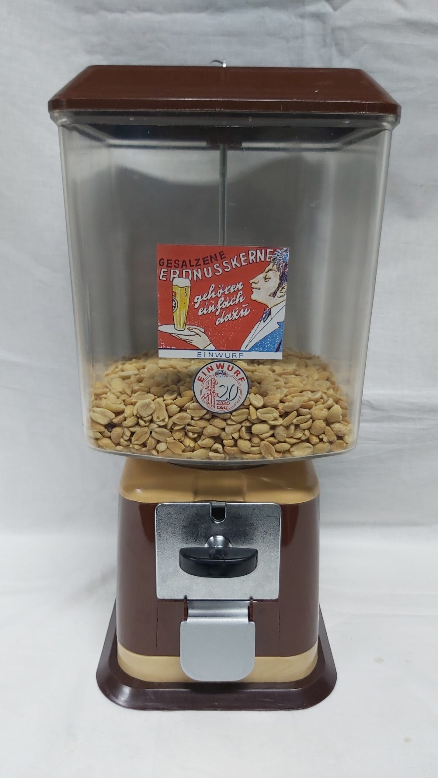 Erdnussautomat 20 Cent Einwurf Nussglocke Nussautomat