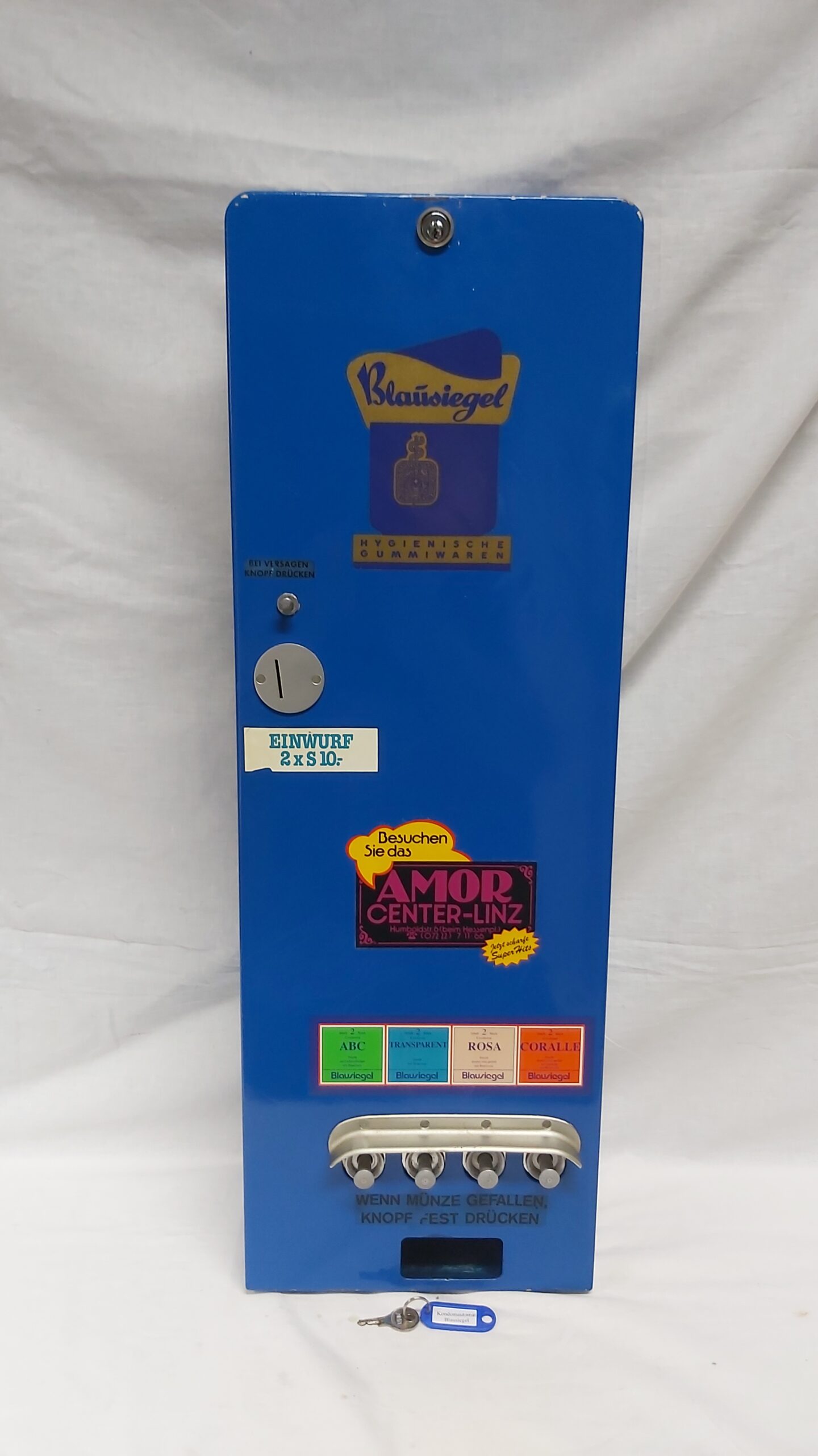 Kondomautomat „Blausiegel“ 4 Schacht