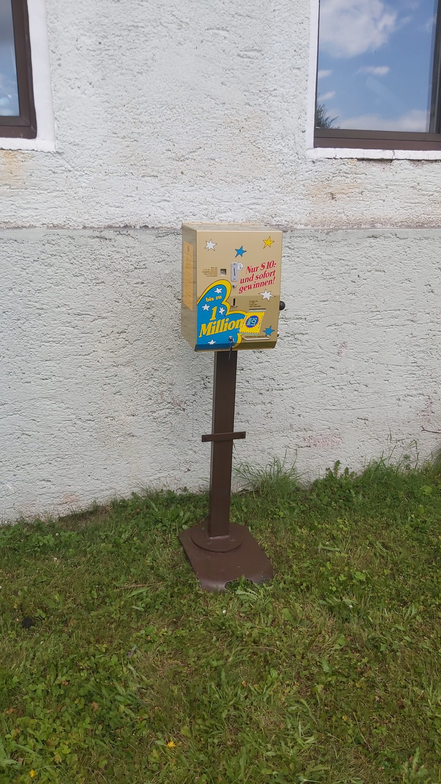 Brieflosautomat Warenautomat Ferry Ebert 1€ Einwurf auf Standfuß