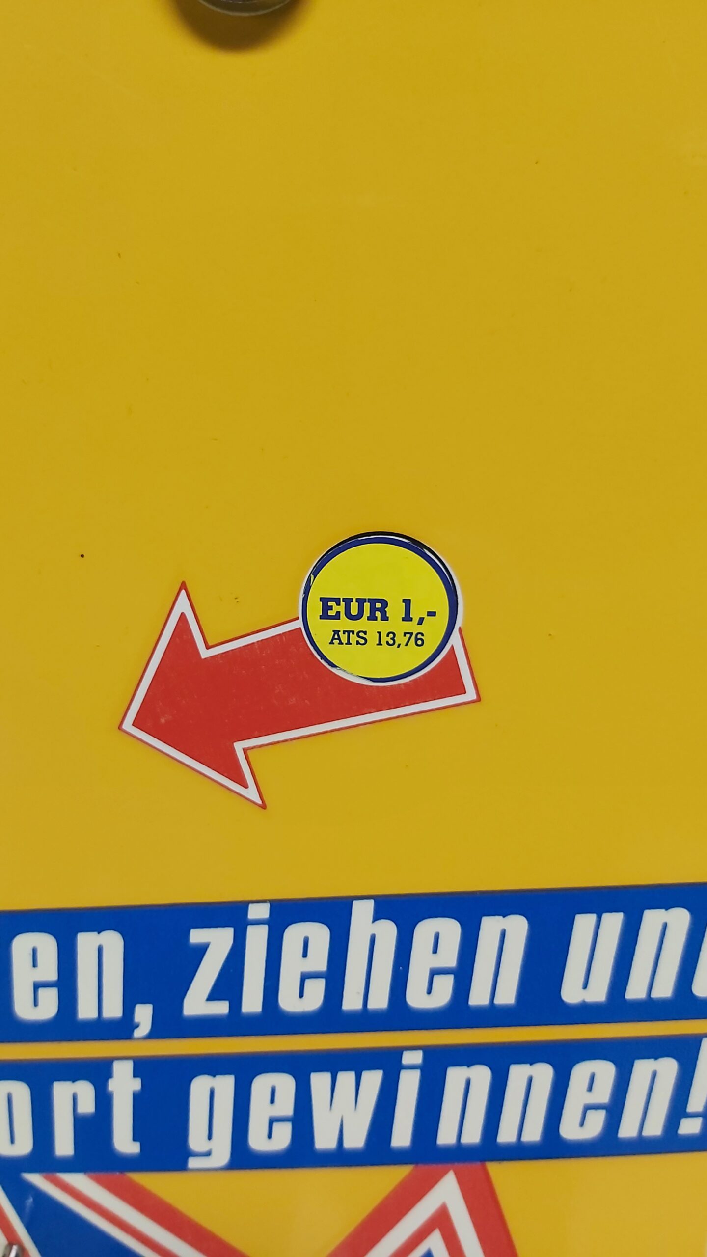 Brieflosautomat (Brieflotterie) von Ferry Ebert 1 Euro