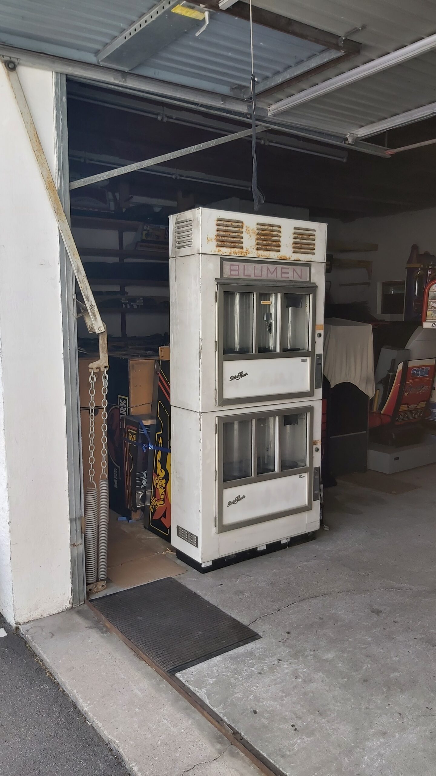 Automatenständer mit Wandkreuz für alte Geldspielautomaten Rotomat, Rotamint, Alle Neune,…